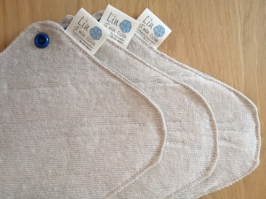 Lot de 5 Protège-slips lavables en lin